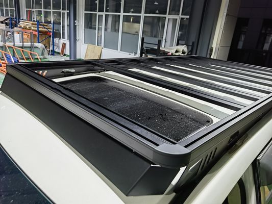 ユニバーサルブラック アルミ合金 トヨタ ランド クルーザー LC200 カー 屋根ラック 屋根付き