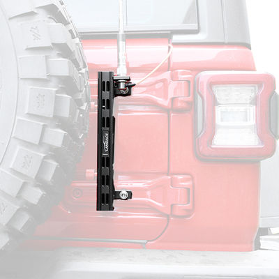 JEEP Wrangler JL JK Performance用のアルミニウム合金フラッグホルダーとラジオワイヤブラケット
