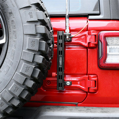 JEEP Wrangler JL JK Performance用のアルミニウム合金フラッグホルダーとラジオワイヤブラケット