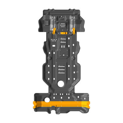 トヨタ・プラド LC120 オレンジの燃料タンクとトランスミッション転送ケース保護