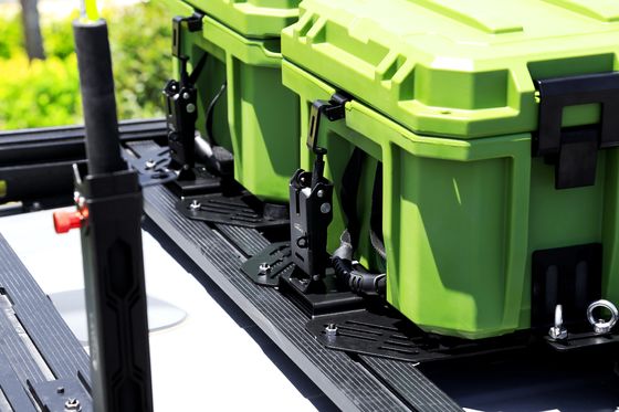 重荷自動車屋根ラック上の安全保管のための110Lプラスチックツール保管箱