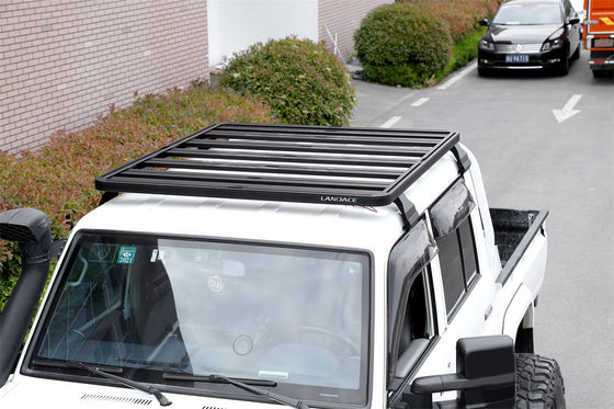 頑丈なTOYOTA LAND CRUISER LC79 平面屋根ラック プラットフォーム キャビンの屋根ラック 粉末塗装