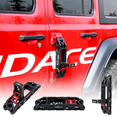 JEEP Wrangler JL JK 2023 ハードアノードアルミ合金サイドドアフックペダル