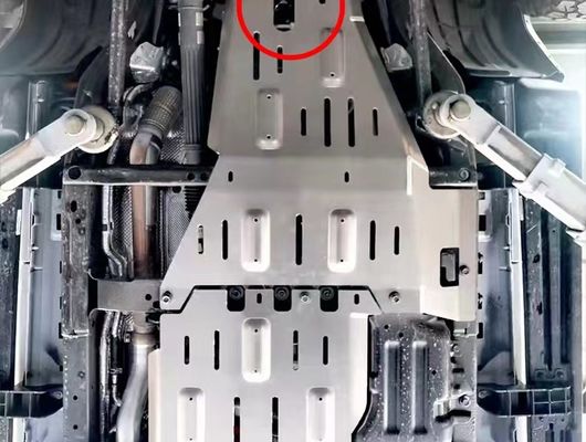 Wrangler JK JL オフロード 4X4 アクセサリー用のエンジンカバーの下の銀アルミニウム合金