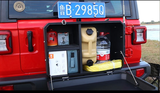 Jeep JL JR JR Wrangler JKのオフロードアップグレードと変更のためのバックドアストレージボックス