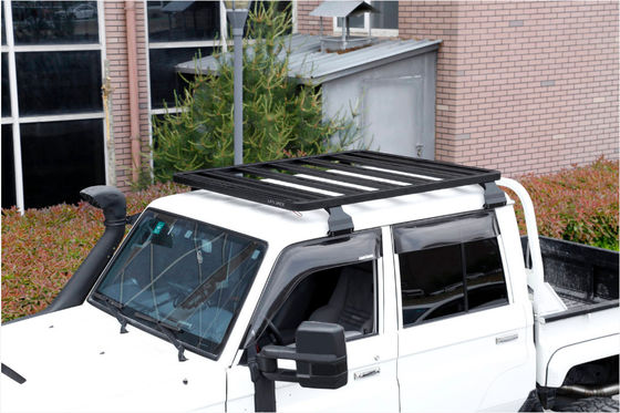 黒 アクゾ・ノーベル 粉末塗装ユニバーサル 屋根ラック バスケット 4x4 アルミ合金 屋根ラック