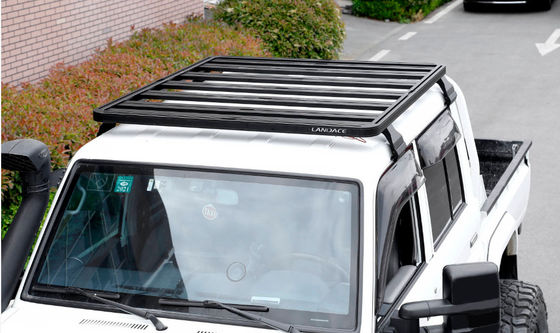黒 アクゾ・ノーベル 粉末塗装ユニバーサル 屋根ラック バスケット 4x4 アルミ合金 屋根ラック