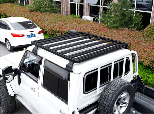 黒 アクゾ・ノーベル 粉末塗装ユニバーサル 屋根ラック バスケット 4x4 アルミ合金 屋根ラック