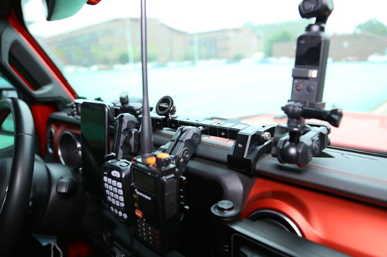 ジップ・ラングラー 電話 GoPro CB マイクとDSLRカメラホルダー