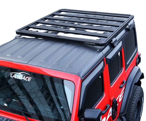迅速かつ簡単に設置する ブラック4×4 アルミ合金製 屋根ラック