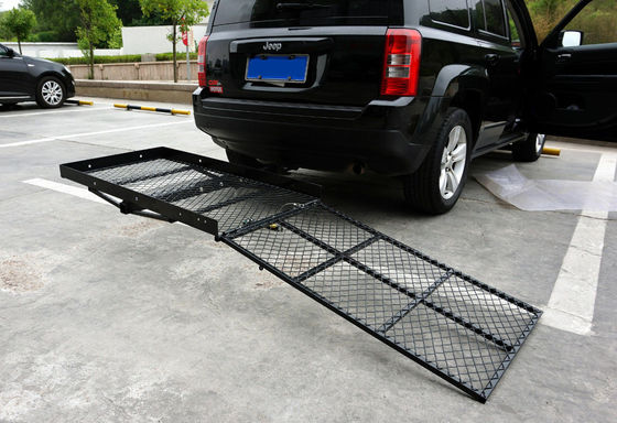 カスタマイズされたロゴ 黒色折りたたみ ハッチマウント バスケット式貨物輸送機 重荷用