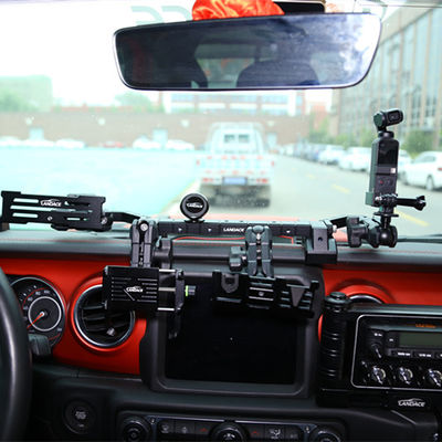 JEEP Wrangler アクセサリー用のアノード酸化センターコンソールダッシュボード電話ホルダーマウント
